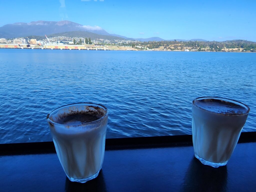 on the way to Mona - ferry ride