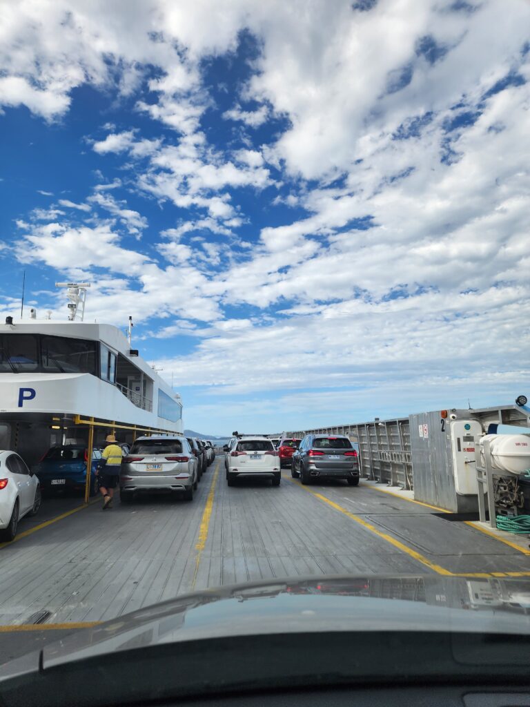 Ferry to Bruny island from Hobart